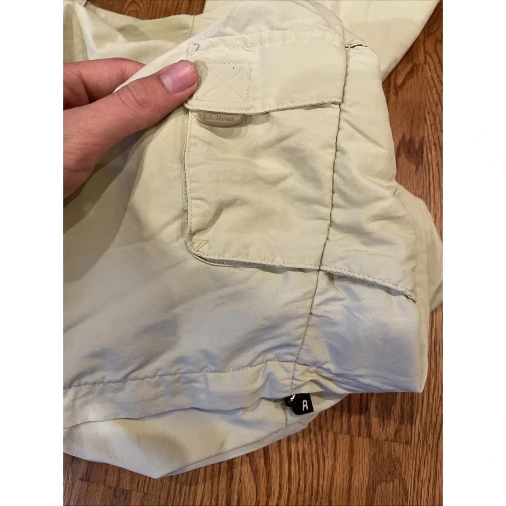 LL Bean Men's Convertible Pants Tan Lined 100% Nylon Fisherman Hiking Size XL - Picture 5 of 5